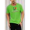 Мъжка тениска с щампа I love my Bulgaria