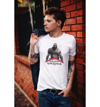 Мъжка тениска с щампа God Of War