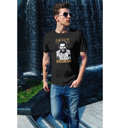 Мъжка тениска с щампа Pablo Escobar