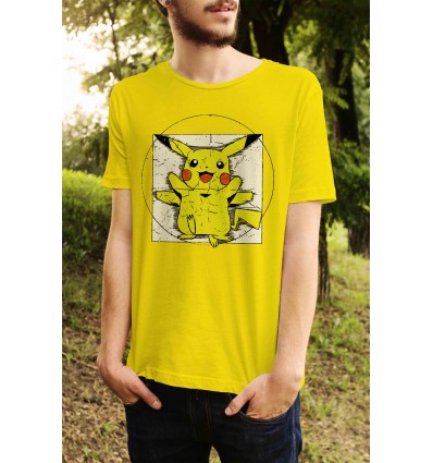 Мъжка тениска с щампа Pokemon Pikachu