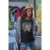  Дамска тениска с щампа  Big Wolf Face