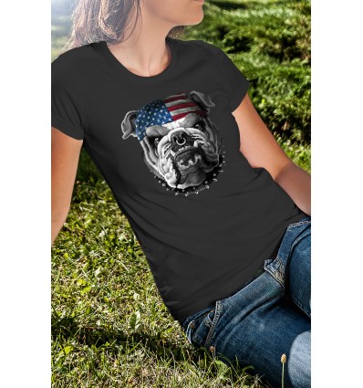 Дамска тениска с щампа American BulldogAmerican Bulldog