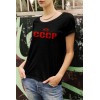 Дамска тениска с щампа CCCP
