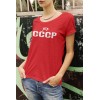 Дамска тениска с щампа CCCP