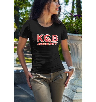 Дамска тениска с щампа KGB Agent