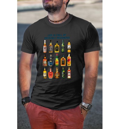 Мъжка тениска с щампа Difficult Decisions