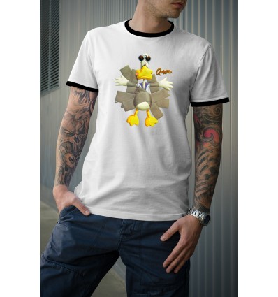 Мъжка тениска с щампа Stupid Duck