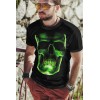 Мъжка тениска с щампа Glow Bones