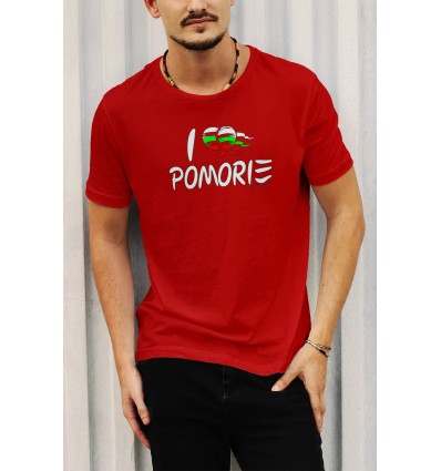 Мъжка тениска с щампа Flying Pomorie
