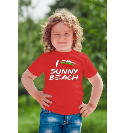 Детска тениска с щампа Flying Sunny Beach