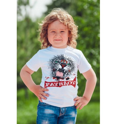 Детска тениска с щампа Patriot Lion