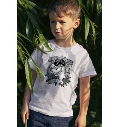 Детска тениска с щампа Pirate Island SOLARTEES