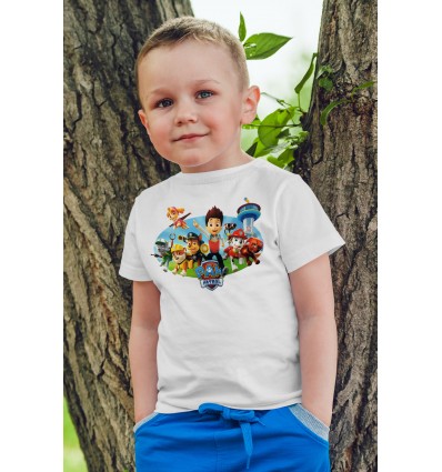 Детска тениска с щампа PAW patrol