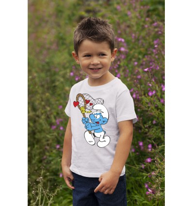 Детска тениска с щампа Smurf Boy