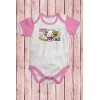 Бебешко боди с щампа Hello Kittis Mecho