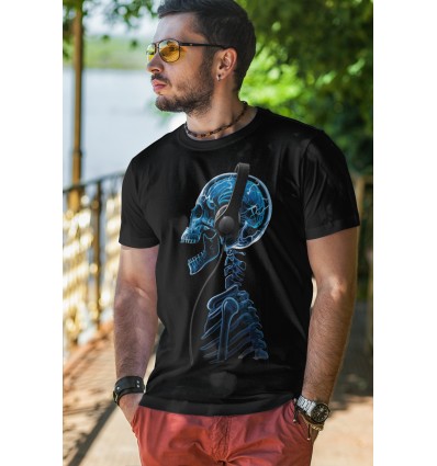 Мъжка тениска с щампа Skelephones