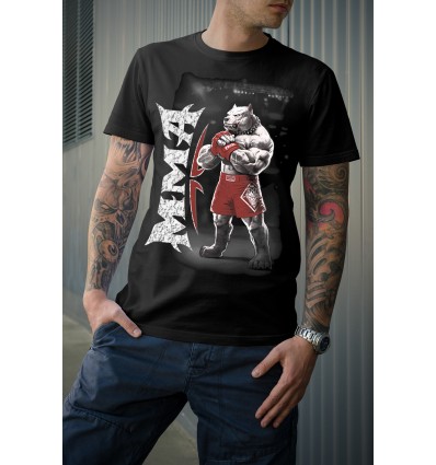Мъжка тениска с щампа MMA