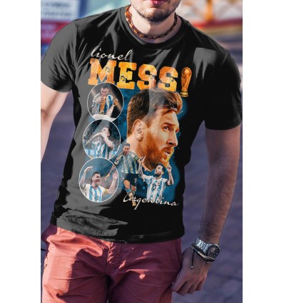 Мъжка тениска с щампа Messi