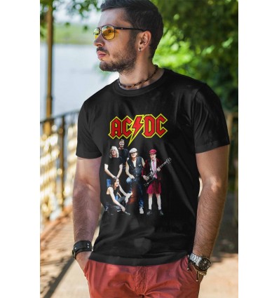 Мъжка тениска с щампа AC/DC