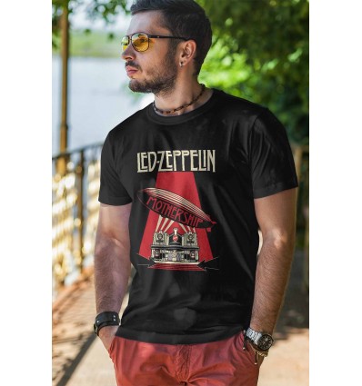Мъжка тениска с щампа Led Zeppelin